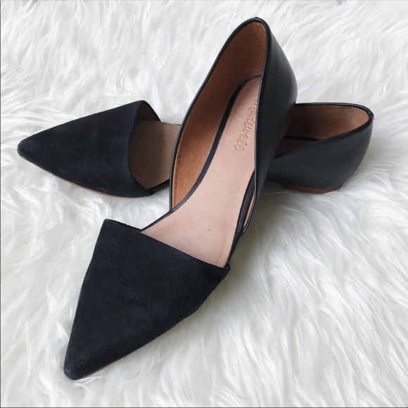 Madewell Shoes - Madewell Lidia Suede And Leather D’orsay Flat 8.5